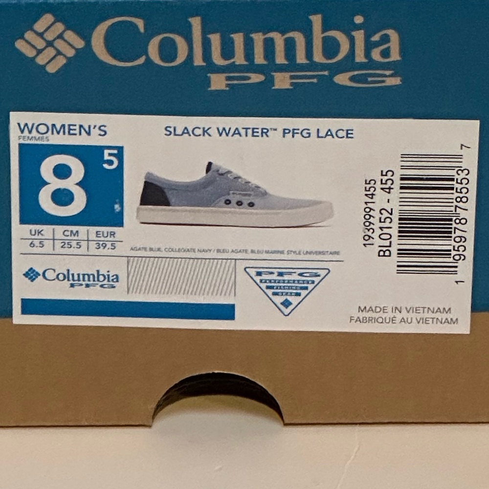 Columbia Women's Light Blue Lace-Up Sneakers - Picture 2 of 9